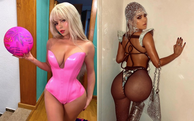 【蜗牛娱乐】全世界最強Body「Demi Rose」萬聖節極度性感「小惡魔挑逗」　誰不願意向她出賣靈魂？