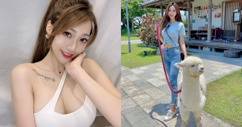 「氣質美乳妹」璇璇兒 syuan 牽草泥馬散步！曼妙曲線＋甜美笑容讓人一秒戀愛！