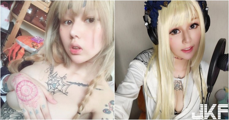 【蜗牛娱乐】好狂！「金髮美乳coser」天天換造型，唯一不變的果然還是「渾圓大長輩」啊！