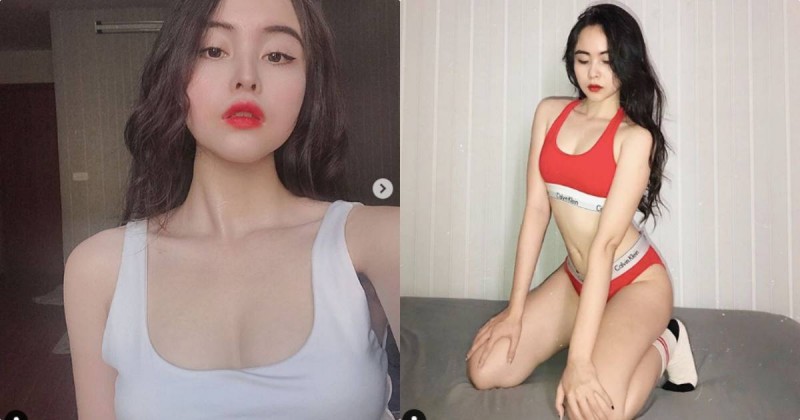 【蜗牛娱乐】正妹養眼運動內衣「誘惑力十足」，挑逗的魅惑眼神太撩人！