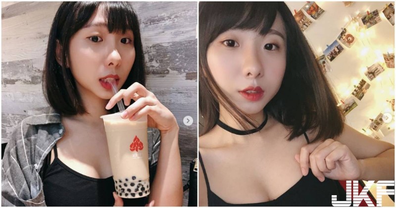 【蜗牛娱乐】電競主播喝珍奶「深溝超搶鏡」，邪惡畫面讓人受不了…