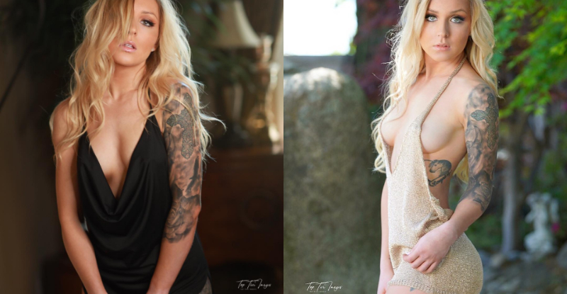 【蜗牛娱乐】妹子「乳量滿到溢出來」遊走尺度邊緣　雙手一夾「白嫩大麻糬」變形啦