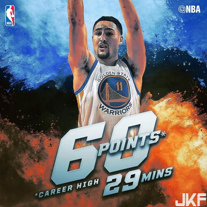 NBA 本季最高分！ 湯普森噴火狂飆 60 分