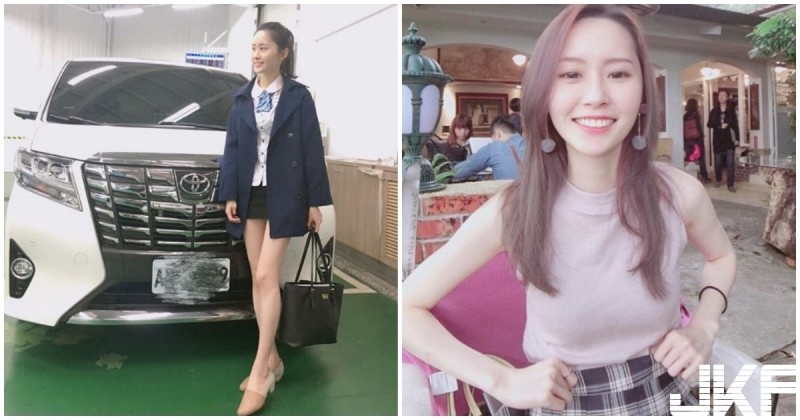 【蜗牛娱乐】「網紅級」汽車業務員！雪白「神級美腿」超逆天，買車人潮爆滿了！