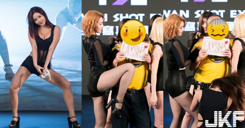 最狂女團 LAYSHA 使出「胯下甩髮」啦！福利時間「絲襪貼肉」紛絲褲襠鼓鼓 der！