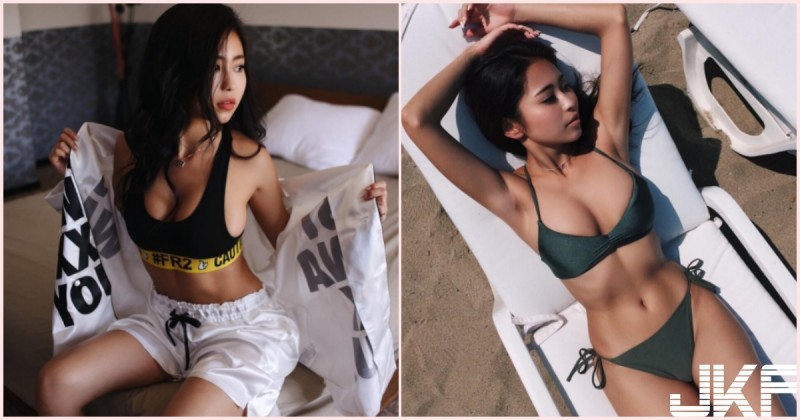 【蜗牛娱乐】火辣辣！「小麥色正妹」美乳畫面好吸睛！海邊激曬熱乳有夠養眼…