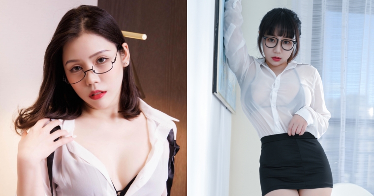 【蜗牛娱乐】邊工作邊想色色！讓你上班不專心的 3 位性感同事，穿著爆乳、透膚 OL 裝根本誘人犯罪！