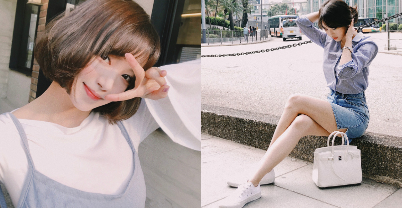 【蜗牛娱乐】俏麗短髮妹「水汪大眼」散發清新氣質，圓領挖空大露「美嫩肌膚」！