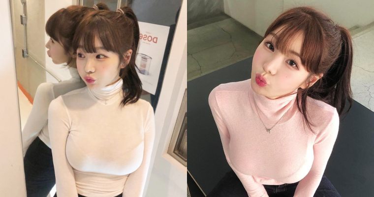 【蜗牛娱乐】胸器太突出！仙氣正妹愛穿「高領毛衣」，凹凸輪廓讓男粉直呼：我沒了