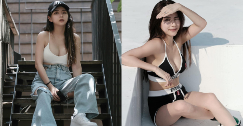 【蜗牛娱乐】「超兇辣媽」樓梯間曬美胸，「深美濠溝」狂引邪惡目光