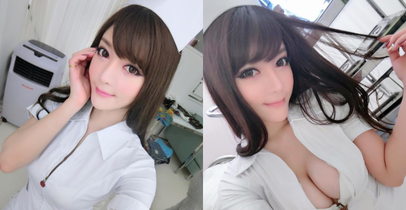 【蜗牛娱乐】誠意滿滿！大眼正妹「莉亞Chao Lia」制服拉鏈一開嫩乳立刻溢出，騷辣畫面絕對治百病！