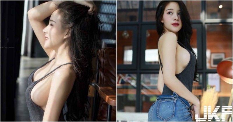 【蜗牛娱乐】好兇猛喔！「背心爆乳妹」不穿內衣就出門！「渾圓飽滿」側乳外放路人都不敢看！