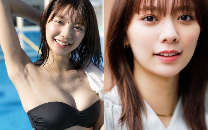 【蜗牛娱乐】青春洋溢甜美櫻花妹「川津明日香」泳裝解禁微露奶溝　每一張照片都香到爆啊