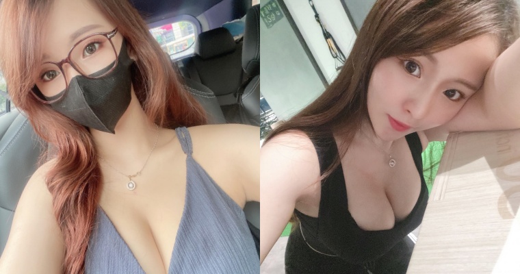 【蜗牛娱乐】正妹直播主「筱穎兒」身材不一般！「拿掉眼鏡、口罩」後照樣圈粉網友