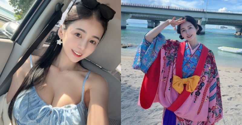 【蜗牛娱乐】仙氣女神《辰辰》曬沖繩旅遊美照　盛世美顏讓人一秒戀愛