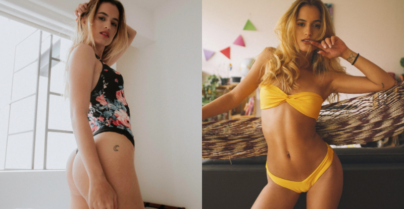 【蜗牛娱乐】這是一種暗示！妹子伸個懶腰就露乳球　「衣服底下什麼都沒穿」好嗨阿～