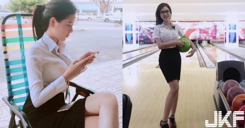 【蜗牛娱乐】想一起打保！「巨乳汽車業代」白色襯衫「胸前超緊繃」，打保的話會不會炸開呢？