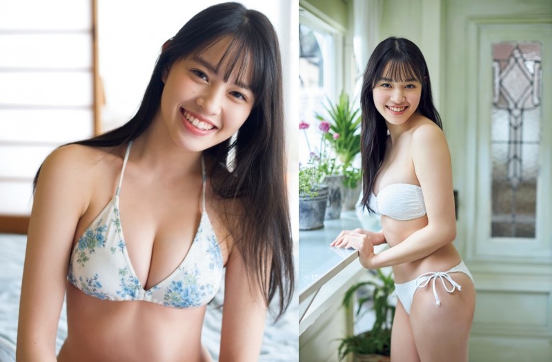 【蜗牛娱乐】王道美少女「豬子れいあ」性感比基尼凸顯飽滿曲線　少女系甜美笑容洋溢青春氣息