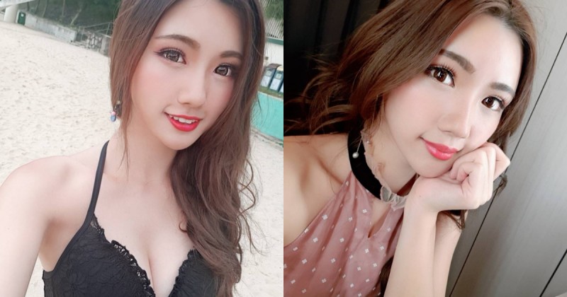 【蜗牛娱乐】正妹「張倫倫」蕾絲比基尼太誘惑，底下挖空造型「好曲線曝光」！