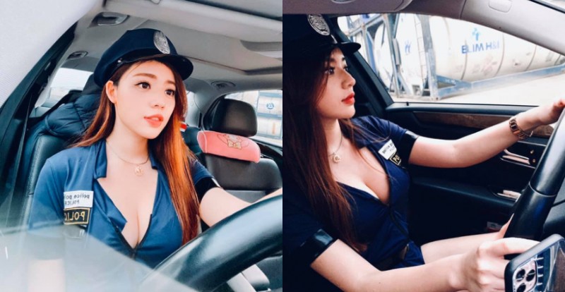 【蜗牛娱乐】超辣爆乳女警「謝立琪 KiKi」性感巡邏　網友：快點逮捕我