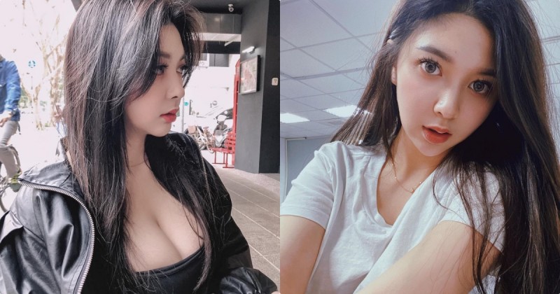 【蜗牛娱乐】美乳辣妹「愷咪kimi」低胸造型超惹火，「大顆車頭燈」畫面太震撼！