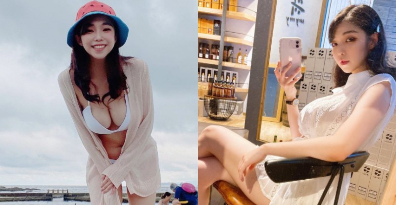 【蜗牛娱乐】火辣稱霸海岸線！巨乳正妹酒商「Mia 米亞」換上比基尼展現性感身材