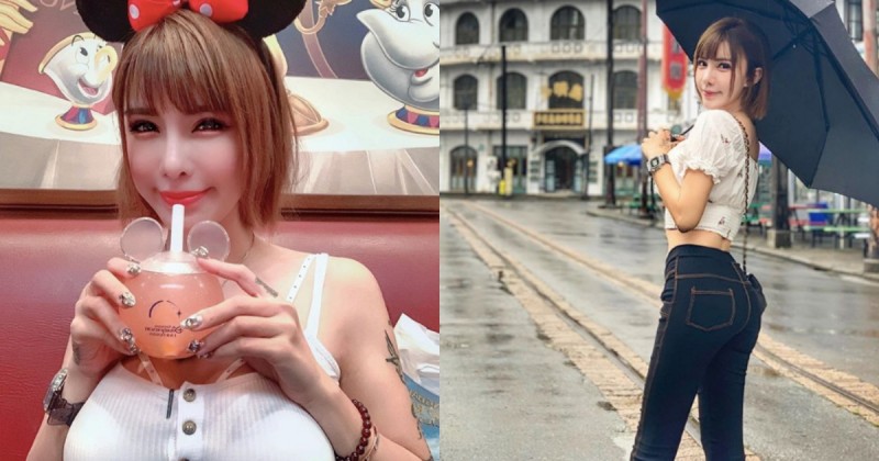 【蜗牛娱乐】大奶米妮上海迪士尼出沒～「陳姝瑩」窈宨曲線超勾人，不愧是得過獎的body！