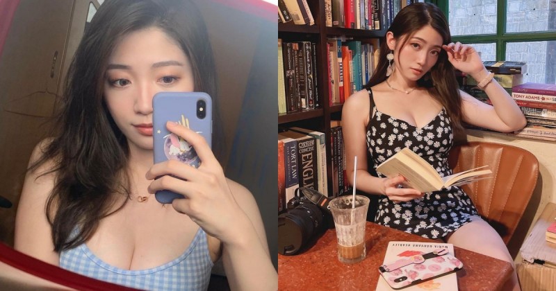 【蜗牛娱乐】咖啡廳驚見「洋裝爆乳妹」！超渾圓車頭燈好吸睛，日常出街秀「巨乳辣腿」！