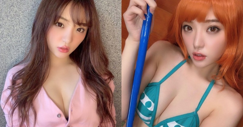 【蜗牛娱乐】馬甲線正妹「最愛PO美臀辣照」，化身超火辣「真人版娜美」！