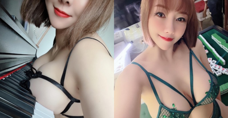 【蜗牛娱乐】音樂老師「果兒Victoria」彈鋼琴極限露出　飽滿上圍跟著打節拍