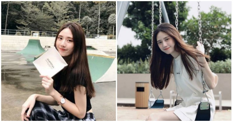 【蜗牛娱乐】氣質美少女KEYI渾身散發「青春感」，盪鞦韆時的甜笑看了馬上心動！