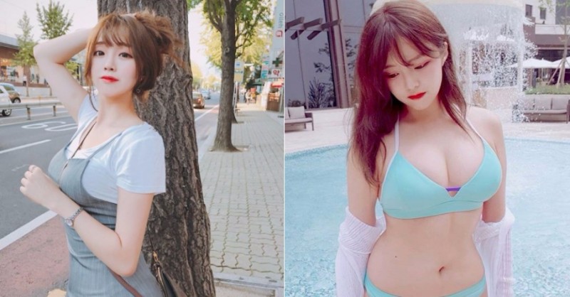 【蜗牛娱乐】不合法！學生妹身材好暴力「制服上衣就快爆扣」！這發育會不會太好了…