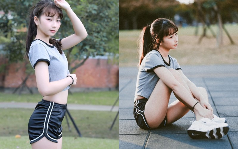 【蜗牛娱乐】氣質小清新「陳Q妹」辣穿真理褲神視角曝光　「白皙嫩腿+渾圓美臀」可愛到太過分