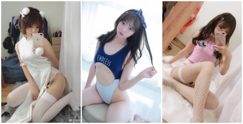 【蜗牛娱乐】「高衩少女」性感誘惑！中空史庫水勾勒「美臀曲線」，還有吊帶襪的絕對領域！