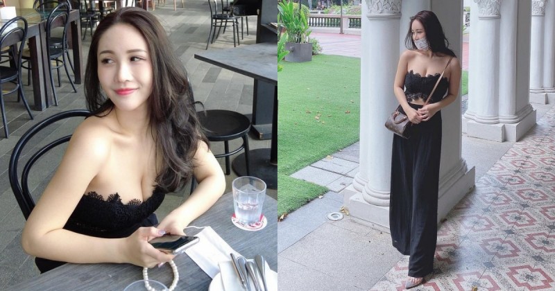 【蜗牛娱乐】新加坡街頭出沒「長髮豪乳妹」，平口上衣秀「香肩雪乳」，回頭率超過100%！