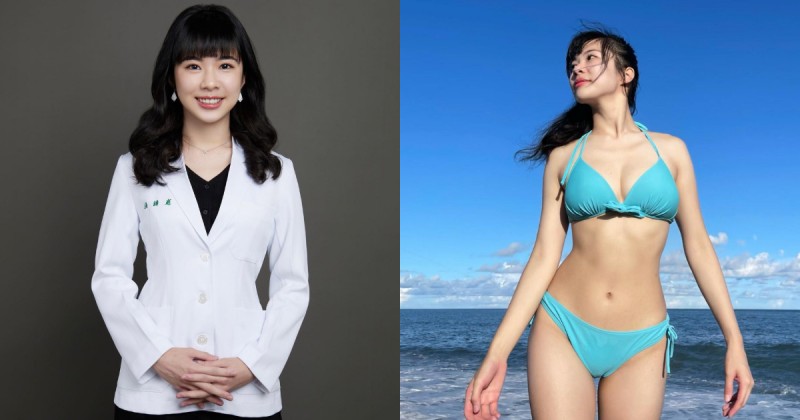 【蜗牛娱乐】醫學系學生「張語庭」成為準醫師　白袍底下是姣好曲線