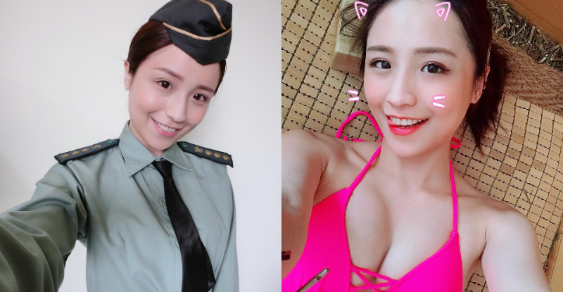 【蜗牛娱乐】敬禮！「最正女教官」制服底下是「美乳身材」　比基尼造型太性感！