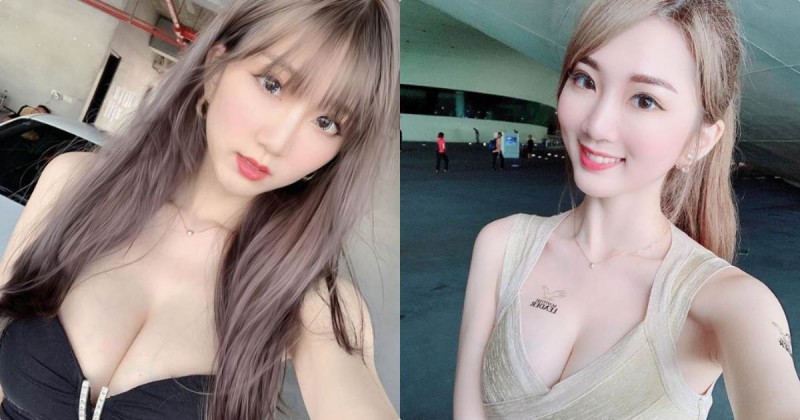 【蜗牛娱乐】超甜神級正妹「萍萍兒Ping」，低胸裝蹦出「白嫩美乳」！