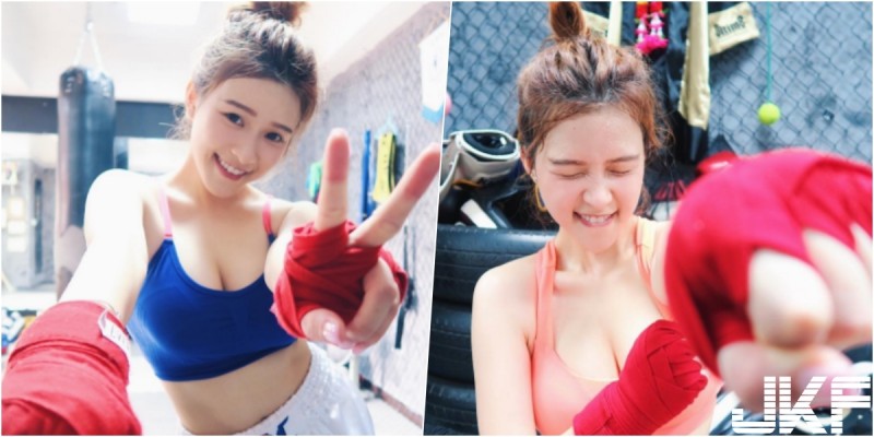 【蜗牛娱乐】最辣拳擊手！「Ｅ奶正妹」爆乳打拳～上半身「兩座小山」就直接ＫＯ對手了吧！