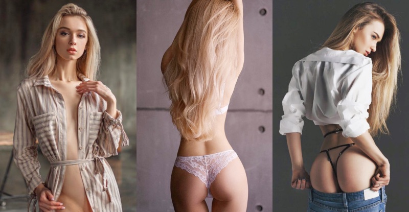 【蜗牛娱乐】滿滿福利！俄羅斯「翹臀妹」自掀裙證明沒穿褲　大尺加碼放送腿間三角洲