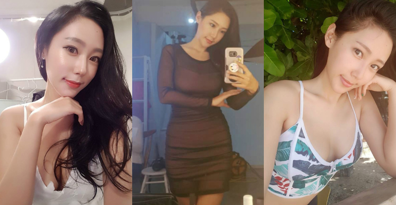 【蜗牛娱乐】凶狠正妹「飽滿乳球」快擠爆上衣，雙手環抱形狀更明顯！整個好邪惡阿…