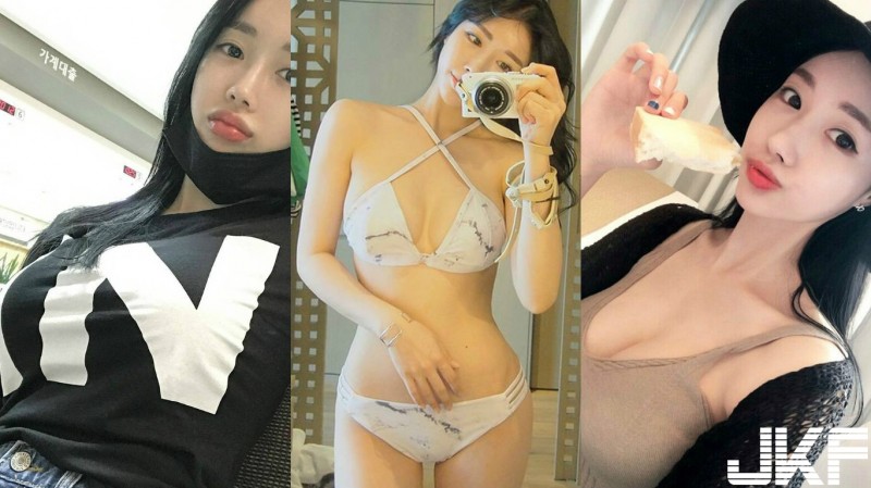 【蜗牛娱乐】姊霸氣！比基尼「中路大開」誘人犯罪，「彈嫩乳球」差點掉出來好邪惡…