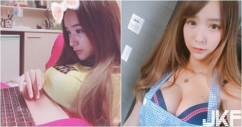 【蜗牛娱乐】女生脹奶hen可怕！甜美正妹「奶放電腦上」！兇猛的視覺衝擊太強大啦！