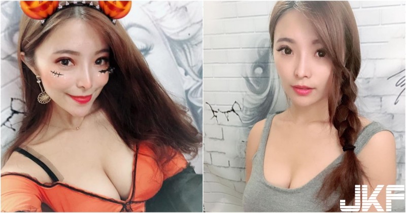 【蜗牛娱乐】好大的南瓜～「甜美正妹」小紜兒Heidi工作性感日常甜美，渾圓深溝太誘人～