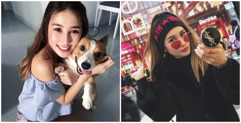 【蜗牛娱乐】可以甜又可以辣！「長腿正妹」青春可愛深V又能開到底，辣到狗狗都快受不了！