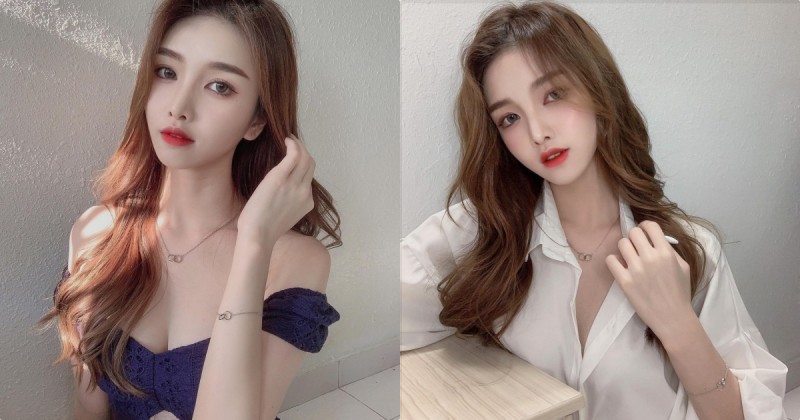 【蜗牛娱乐】大馬正妹「胸前畫面超性感」，「襯衫領口微露」充滿火辣魅力！
