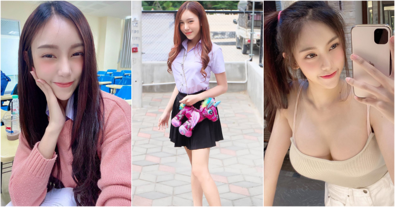 【蜗牛娱乐】同學好辣！IG瘋傳「美乳女學生」誘惑視角引熱議！制服底下原來藏著驚人胸器啊…