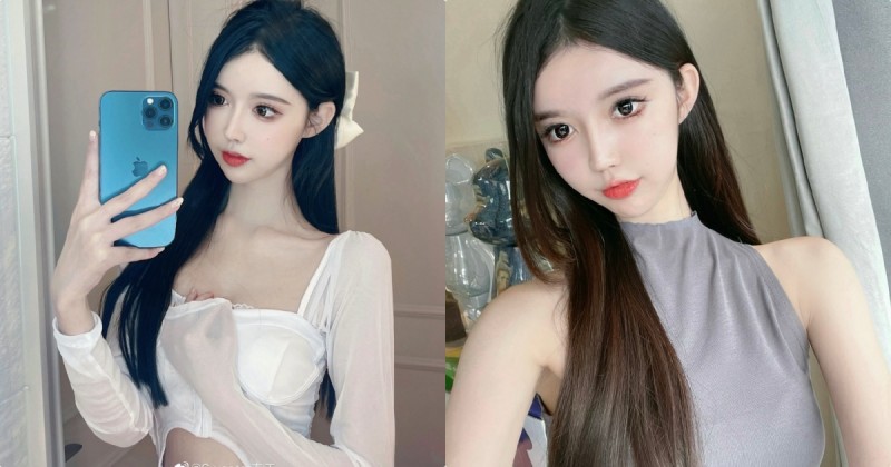 【蜗牛娱乐】愛穿削肩洋裝的「白皙嫩妹」，自拍時的「香肩線條」好誘惑！