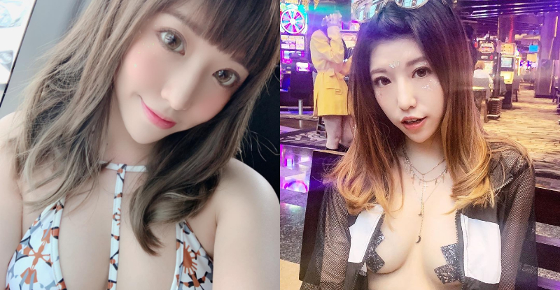 【蜗牛娱乐】火辣網紅「林白白Lillian」白嫩雪乳大膽垂掛剩胸貼，男粉眼福大飽還超想犯罪！