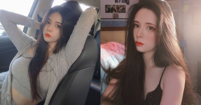 【蜗牛娱乐】甜心正妹「車內辣照好極品」，「優質S曲線」讓人無法專心開車！